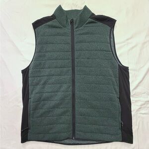Vineyard Vines Outerwear Performance Sweater Fleece Vest Full Zip Green XXL